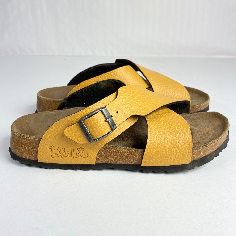 Birki's Birkenstock Santosa Mustard Yellow Sandals